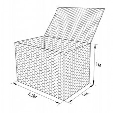 Габион ГСИ-К-1,5х1,0х1,0-С80-2,7/3,7-ЦАММП