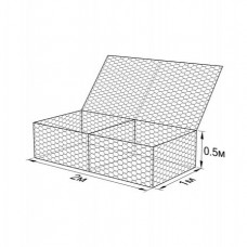 Габион ГСИ-К-2,0х1,0х0,5-С100-2,7-ЦАММ